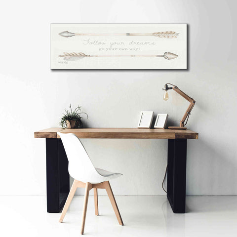 Image of 'Arrows - Follow Your Dreams' by Cindy Jacobs, Canvas Wall Art,60 x 20