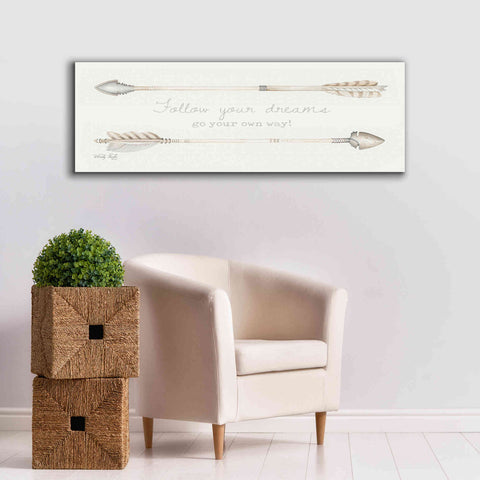 Image of 'Arrows - Follow Your Dreams' by Cindy Jacobs, Canvas Wall Art,60 x 20