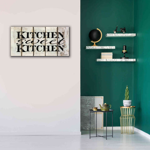 Image of 'Kitchen Sweet Kitchen on Wood Panels' by Cindy Jacobs, Canvas Wall Art,40 x 20