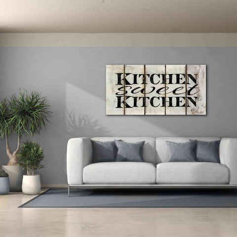 Image of 'Kitchen Sweet Kitchen on Wood Panels' by Cindy Jacobs, Canvas Wall Art,60 x 30