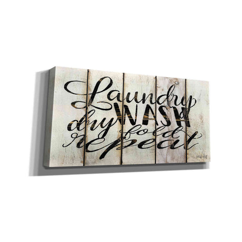 Image of 'Laundry Duties on Wood Panels' by Cindy Jacobs, Canvas Wall Art