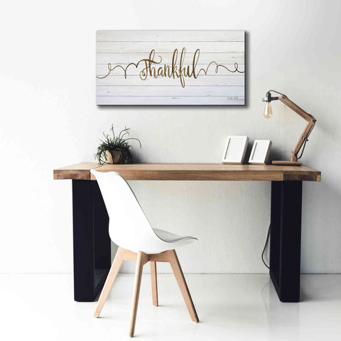 Image of 'Thankful' by Cindy Jacobs, Canvas Wall Art,40 x 20