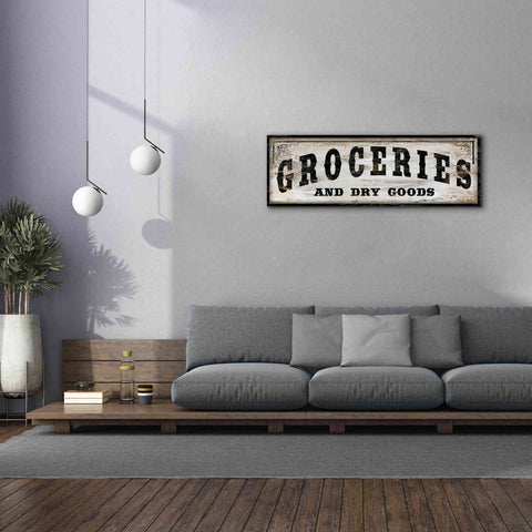 Image of 'Groceries and Dry Goods' by Cindy Jacobs, Canvas Wall Art,60 x 20