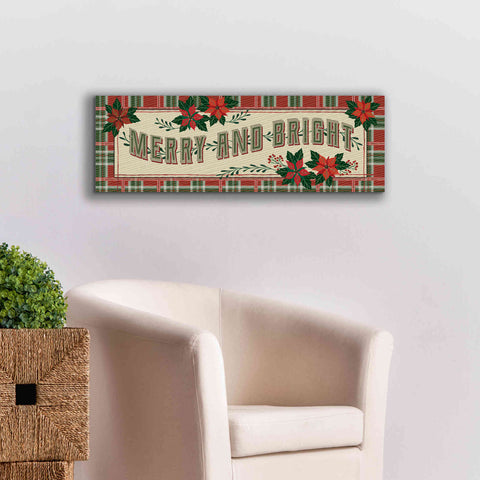 Image of 'Nostalgic Merry & Bright' by Cindy Jacobs, Canvas Wall Art,36 x 12