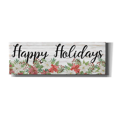 Image of 'Happy Holidays Sign' by Cindy Jacobs, Canvas Wall Art