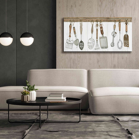 Image of 'Kitchen Tools' by Cindy Jacobs, Canvas Wall Art,60 x 30