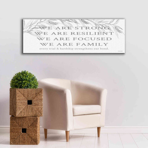 Image of 'We Are Family' by Cindy Jacobs, Canvas Wall Art,60 x 20