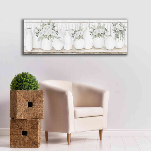 Image of 'White Simplicity' by Cindy Jacobs, Canvas Wall Art,60 x 20