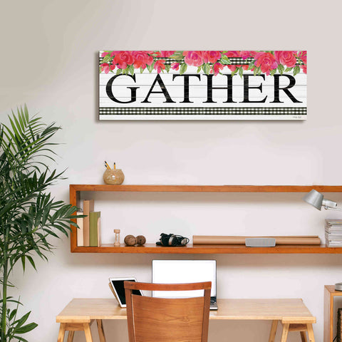 Image of 'Fuchsia Gather' by Cindy Jacobs, Canvas Wall Art,36 x 12