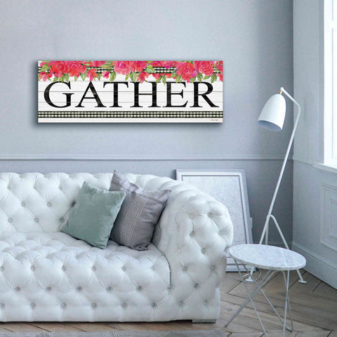 Image of 'Fuchsia Gather' by Cindy Jacobs, Canvas Wall Art,60 x 20