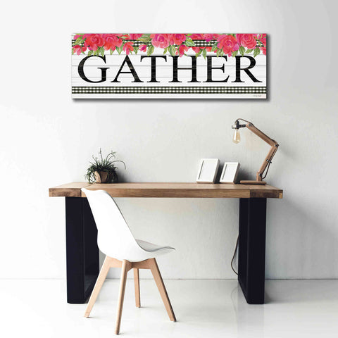 Image of 'Fuchsia Gather' by Cindy Jacobs, Canvas Wall Art,60 x 20