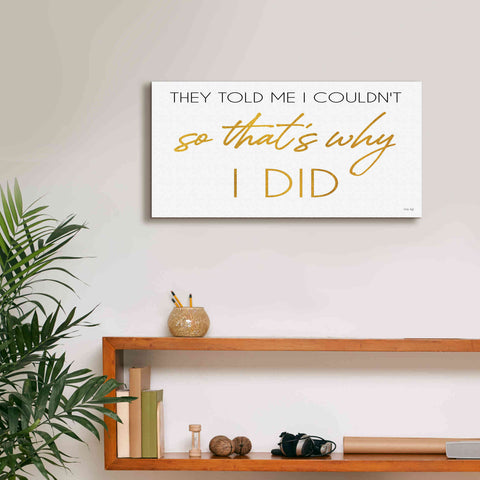 Image of 'I Did' by Cindy Jacobs, Canvas Wall Art,24 x 12