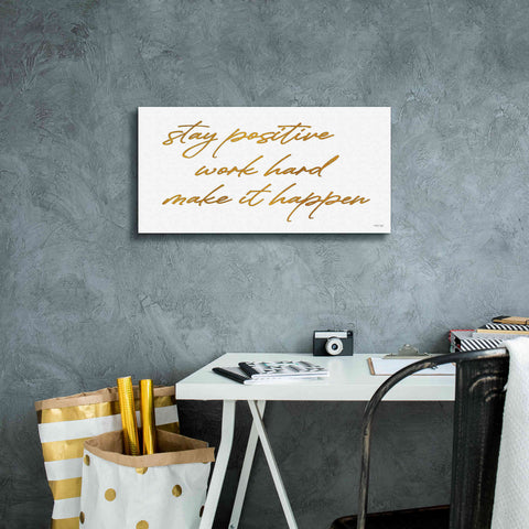 Image of 'Stay Positive' by Cindy Jacobs, Canvas Wall Art,24 x 12