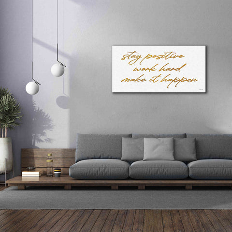 Image of 'Stay Positive' by Cindy Jacobs, Canvas Wall Art,60 x 30