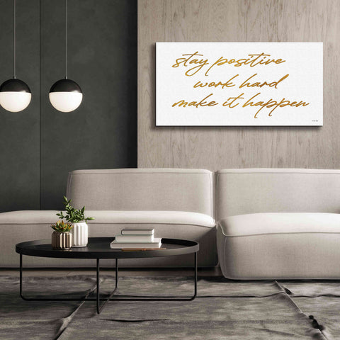 Image of 'Stay Positive' by Cindy Jacobs, Canvas Wall Art,60 x 30