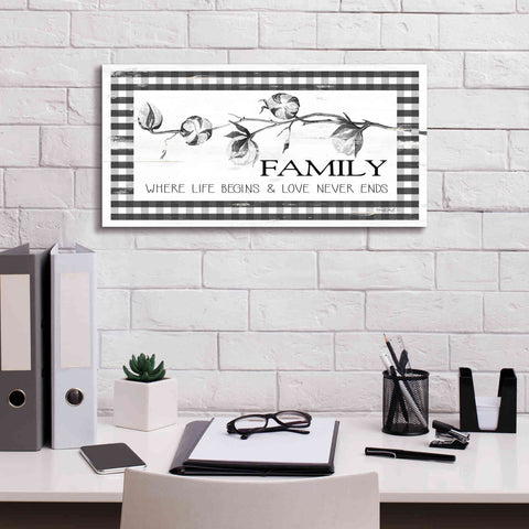 Image of 'Family Plaid' by Cindy Jacobs, Canvas Wall Art,24 x 12