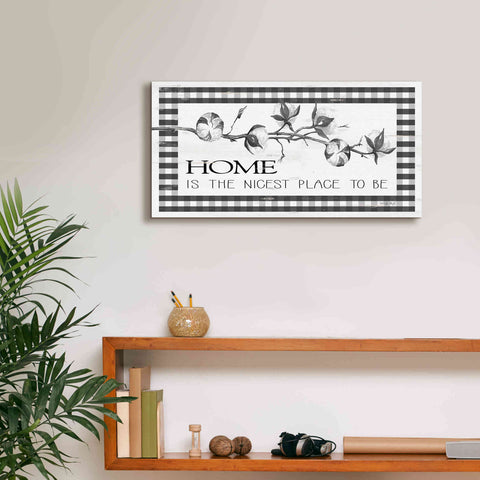 Image of 'Home Plaid' by Cindy Jacobs, Canvas Wall Art,24 x 12