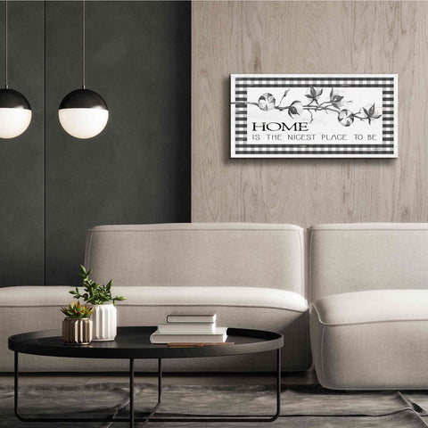 Image of 'Home Plaid' by Cindy Jacobs, Canvas Wall Art,40 x 20