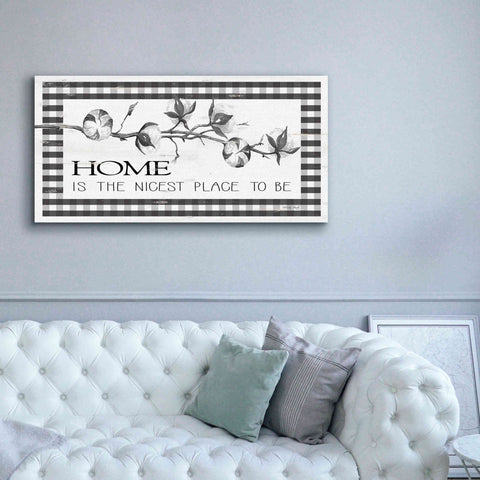 Image of 'Home Plaid' by Cindy Jacobs, Canvas Wall Art,60 x 30