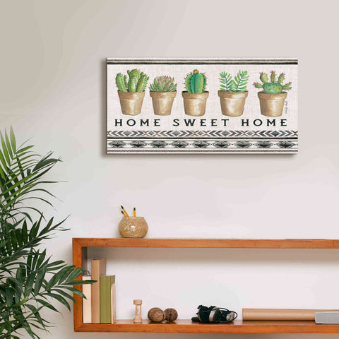 Image of 'Native Home Sweet Home' by Cindy Jacobs, Canvas Wall Art,24 x 12