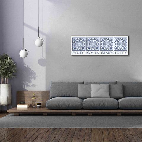 Image of 'Find Joy in Simplicity Pattern' by Cindy Jacobs, Canvas Wall Art,60 x 20