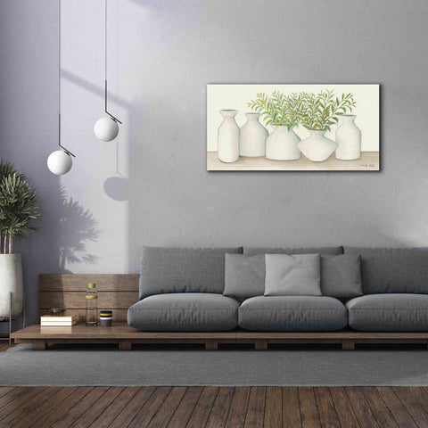 Image of 'Simplicity in White II' by Cindy Jacobs, Canvas Wall Art,60 x 30