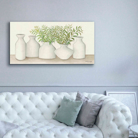 Image of 'Simplicity in White II' by Cindy Jacobs, Canvas Wall Art,60 x 30