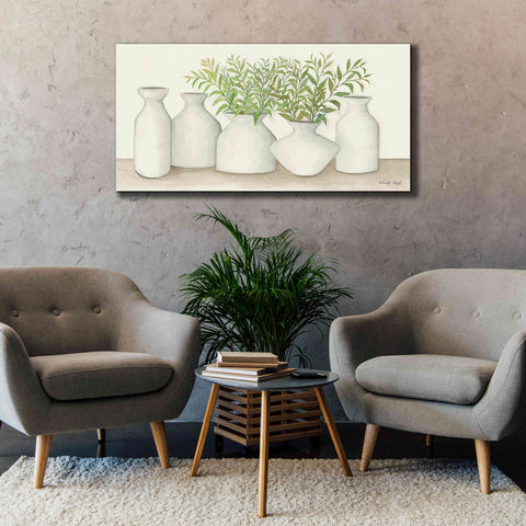 Image of 'Simplicity in White II' by Cindy Jacobs, Canvas Wall Art,60 x 30
