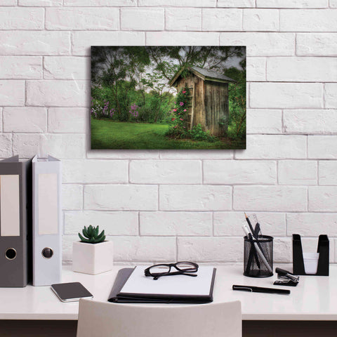 Image of 'Fragrant Outhouse' by Lori Deiter, Canvas Wall Art,18 x 12