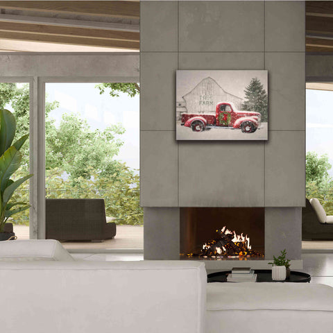 Image of 'Tree Farm With Truck' by Lori Deiter, Canvas Wall Art,34 x 26