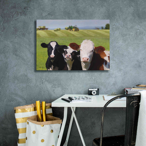 Image of 'Making Hay' by Lori Deiter, Canvas Wall Art,26 x 18