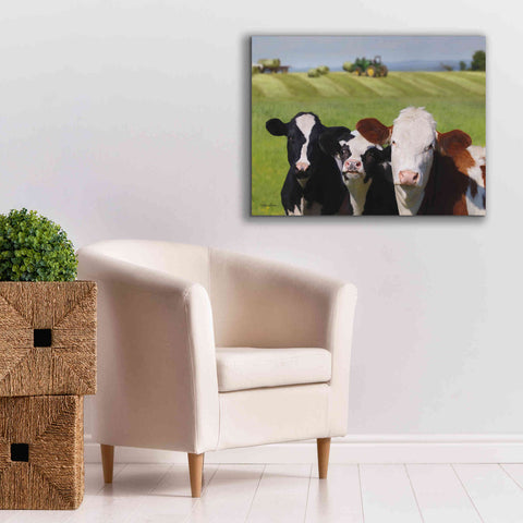 Image of 'Making Hay' by Lori Deiter, Canvas Wall Art,34 x 26