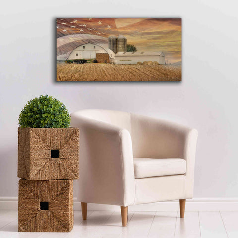 Image of 'American Farmland' by Lori Deiter, Canvas Wall Art,40 x 20