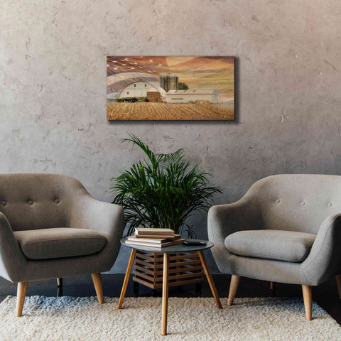 Image of 'American Farmland' by Lori Deiter, Canvas Wall Art,40 x 20