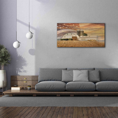 Image of 'American Farmland' by Lori Deiter, Canvas Wall Art,60 x 30