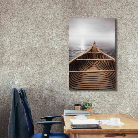 Image of 'Old Wooden Canoe' by Lori Deiter, Canvas Wall Art,26 x 40
