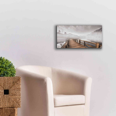 Image of 'Lake Cherokee Dock' by Lori Deiter, Canvas Wall Art,24 x 12