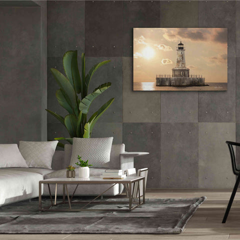 Image of 'Charity Shoal Lighthouse' by Lori Deiter, Canvas Wall Art,60 x 40