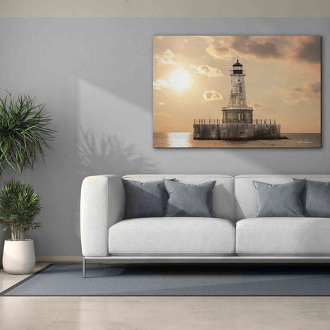 Image of 'Charity Shoal Lighthouse' by Lori Deiter, Canvas Wall Art,60 x 40