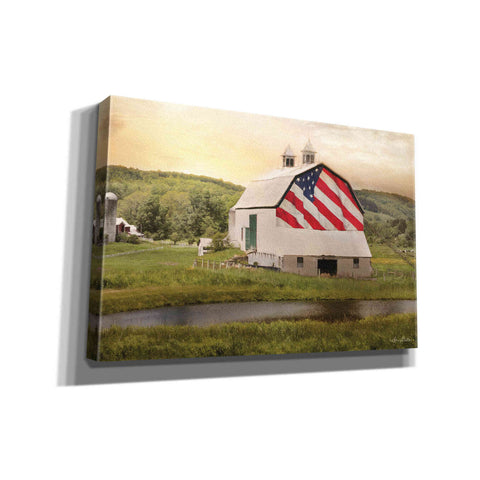 Image of 'Flag Barn' by Lori Deiter, Canvas Wall Art
