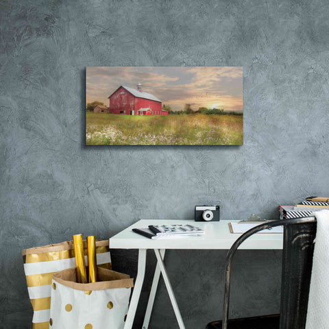 Image of 'Vermont Landscape' by Lori Deiter, Canvas Wall Art,24 x 12