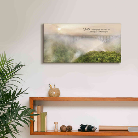 Image of 'Faith is the Bridge' by Lori Deiter, Canvas Wall Art,24 x 12