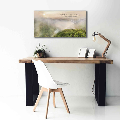 Image of 'Faith is the Bridge' by Lori Deiter, Canvas Wall Art,40 x 20