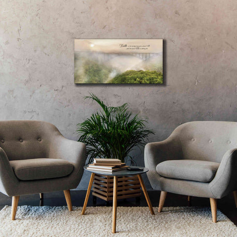 Image of 'Faith is the Bridge' by Lori Deiter, Canvas Wall Art,40 x 20