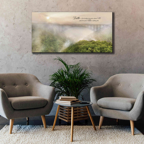 Image of 'Faith is the Bridge' by Lori Deiter, Canvas Wall Art,60 x 30