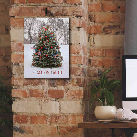 Image of 'Peace on Earth Tree' by Lori Deiter, Canvas Wall Art,12 x 16