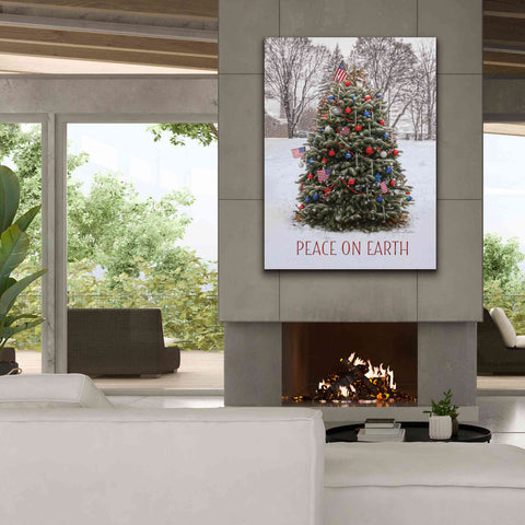 Image of 'Peace on Earth Tree' by Lori Deiter, Canvas Wall Art,26 x 30