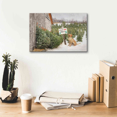 Image of 'U-Cut Trees' by Lori Deiter, Canvas Wall Art,18 x 12