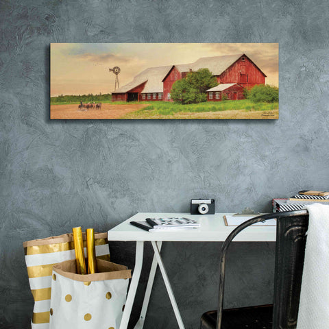 Image of 'Brownsville Farm' by Lori Deiter, Canvas Wall Art,36 x 12