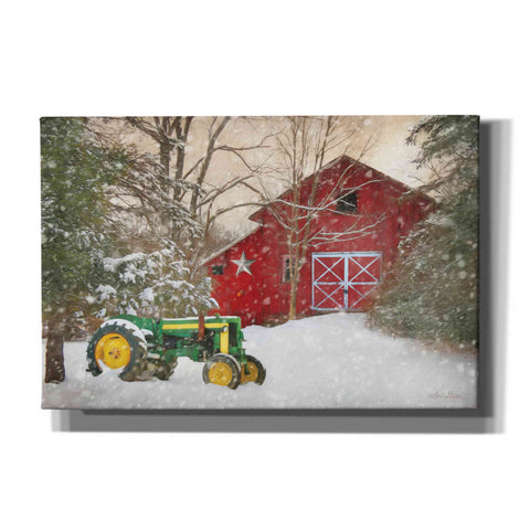 Image of 'Winter at the Barn' by Lori Deiter, Canvas Wall Art